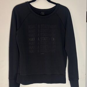 Reebok Women's Dark Gray Crew Neck Sweater